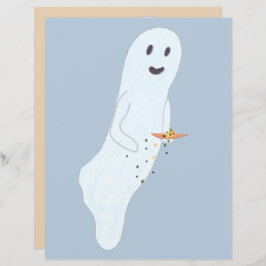 Folheto de Papelão do Fantasma de Halloween