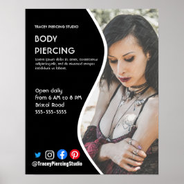 Folheto de poster de STUDIO PIERCING Corporal