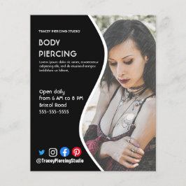 Folheto de poster de STUDIO PIERCING Corporal