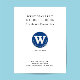 Folheto de Promocional de Cerimônia de Graduação