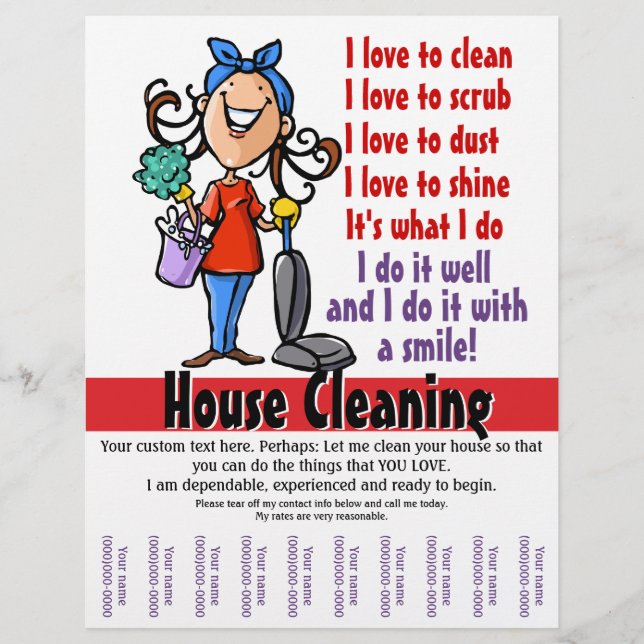 Folheto de Promocional do House Cleaner (Frente)