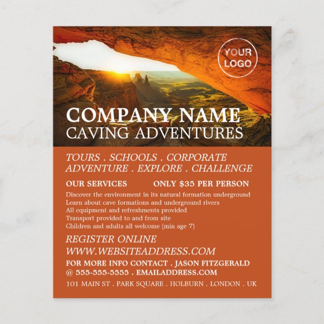 Folheto De Publicidade De Cavernas, Comprando Aven (Frente)