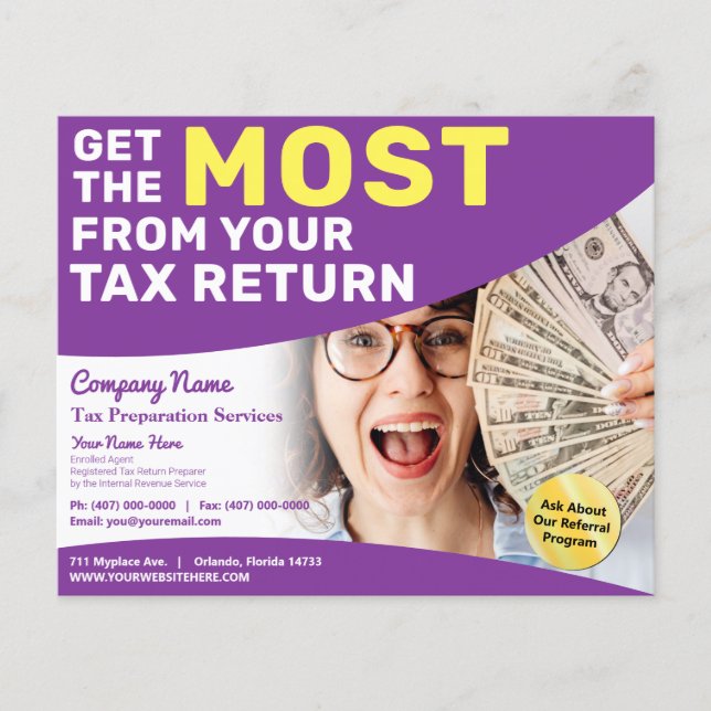 Folheto de Restituição de Preparação Fiscal (Prepa (Frente)