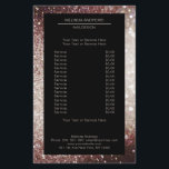 Folheto de Rosto Silber de Glitter Elegante<br><div class="desc">Ein elegantes und raffiniertes Design mit einem digital Bild aus Silber-Rost-Glitter. Achtung: Bei der Herstellung wird keine echte Folie verwendet,  sondern nur die Farbe gründlich aufgedruckt. Füge deine Daten,  Logo,  FirmenDetails und Bilder in Minuten hinzu.</div>