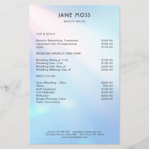 Folheto de Salão Brilho Moderno