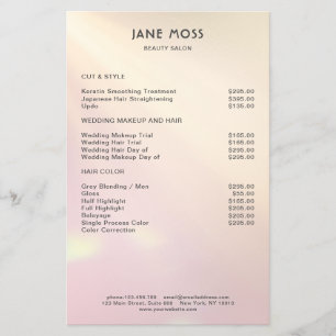 Folheto de Salão Brilho Moderno