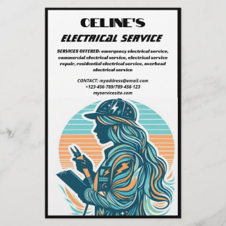Folheto de serviço elétrico