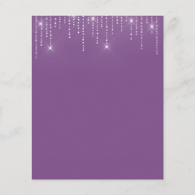 Folheto de vazio de ouro elegante (Verso)