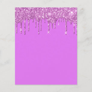 Folheto de vazio roxo Elegante