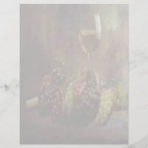 Folheto De Vinho E Uva