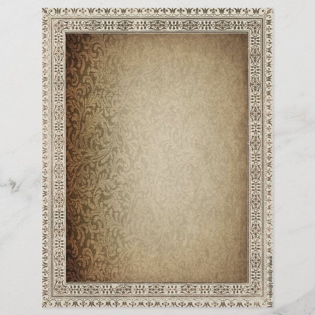 Folheto de Vintage em Papel Letreiro (Frente)