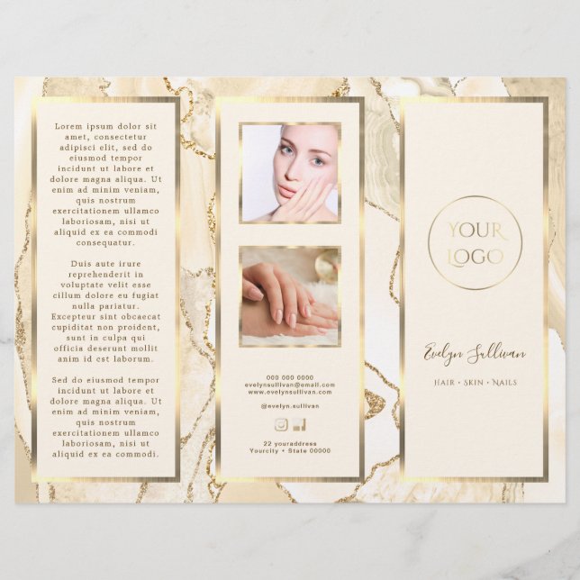 Folheto Delicado de Pêssego Dourado (Frente)