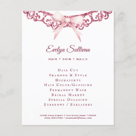 Folheto do arco rosa com imagem brilhante Vintage