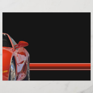 Folheto do Carro Red Sports