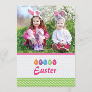 Folheto do Cartão com fotos Páscoa