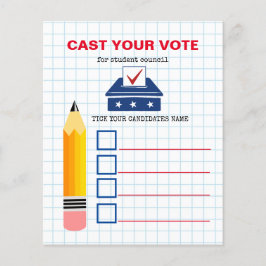 Folheto do Governo dos Estudantes: Votem