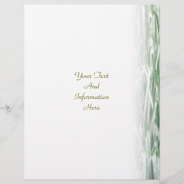 Folheto do gramado (Frente)