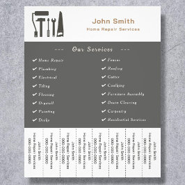 Folheto do Handyman & Home Repair Rasgar