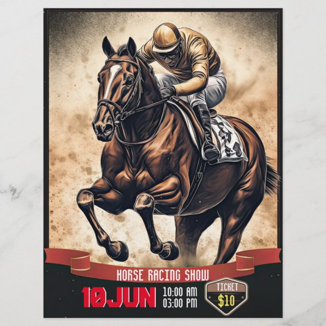 Folheto do Horse Racing v.1 (Frente)
