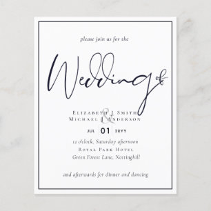 Folheto do orçamento Papel azul-meia-noite