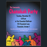 Folheto do Partido Chanukah<br><div class="desc">Panfleto do Partido Chanukah com sonhos. Excelente para o Partido Chanukah da família!</div>