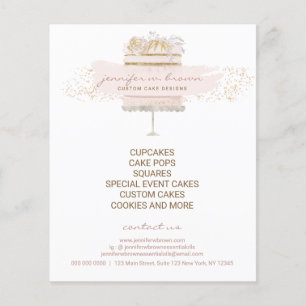 Folheto do Patisserie de Evento de Bakes Personali