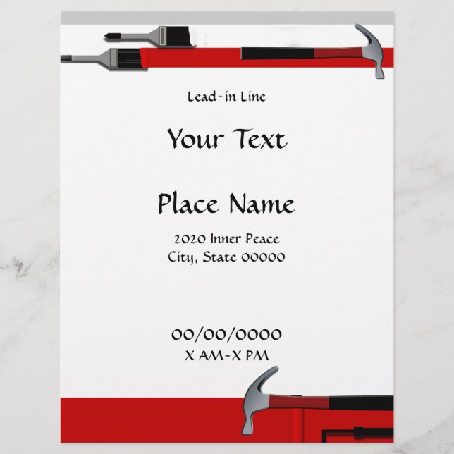 Folheto do pintor portátil Handyman (Frente)