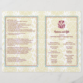 Folheto do Programa Casamento Hindu