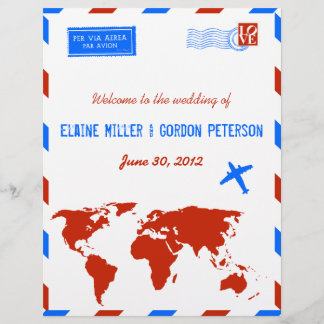 Folheto do Programa de Casamento de Correio Aéreo