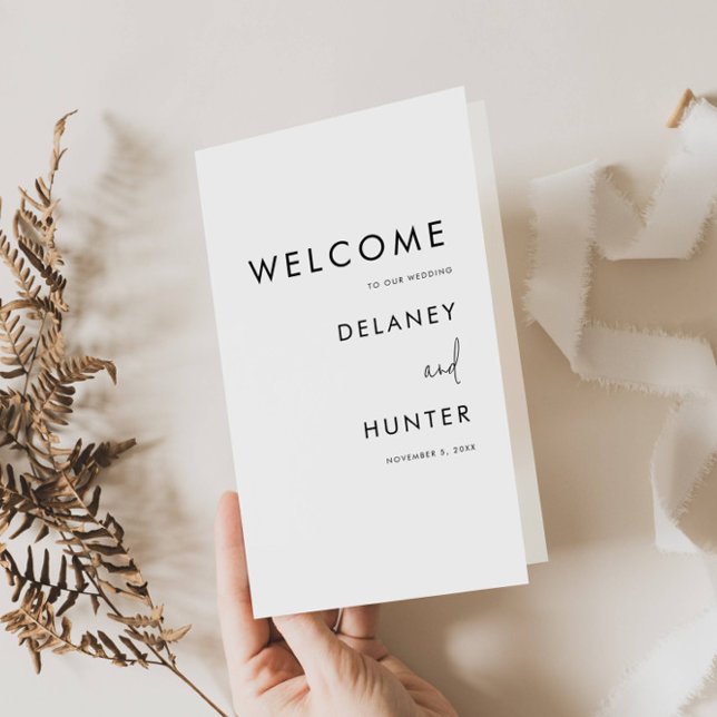 Folheto do Programa de Livro Branco/Preto Minimali (Criador carregado)