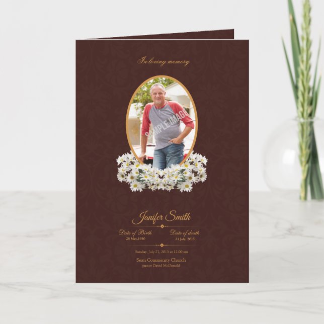 Folheto do Programa Memorial (Frente)