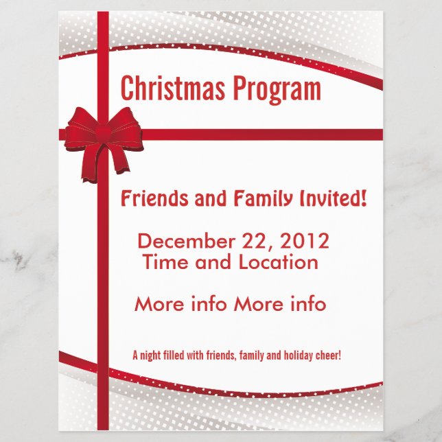 Folheto do Programa Presente de Natal (Frente)