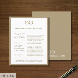 Folheto do promocional com logotipo