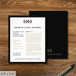 Folheto do promocional com logotipo personalizado<br><div class="desc">Um simples modelo de folheto comercial personalizado em um estilo moderno minimalista que pode ser facilmente atualizado com o logotipo da sua empresa, os detalhes de contato e o texto de folheto personalizado. Ideal para produtos de marketing, serviços, promoções, preços de eventos e muito mais. Perfeito para profissionais de negócios...</div>