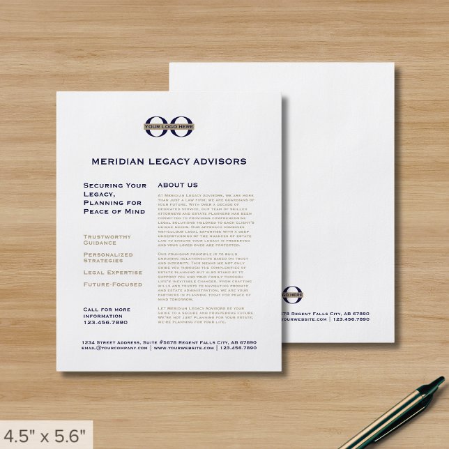 Folheto do Promocional de logotipo comercial (Criador carregado)