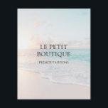Folheto do Promocional de Negócios Simples Beach P<br><div class="desc">Adicione o seu nome comercial a esta foto da cena da praia de na moda. Uma escolha perfeita para um negócio que atende a moda para a praia e além. Seus clientes vão adorar a simplicidade disso com apenas seu nome de negócios e slogan. Ao contrário, edite o texto para...</div>