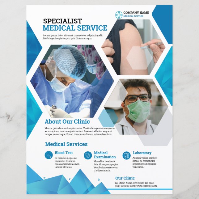 Folheto do Serviço Clínico de Saúde (Frente)