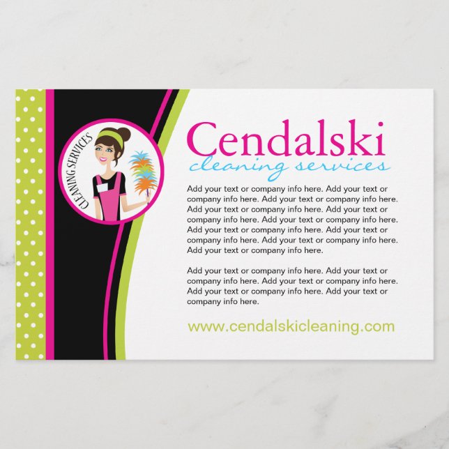 Folheto do Serviço de Limpeza (Frente)