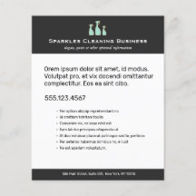 Folheto do Serviço de Limpeza Doméstica do Spray B