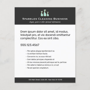 Folheto do Serviço de Limpeza Doméstica do Spray B