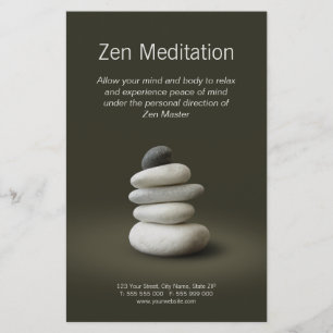 Folheto do Zen Stones