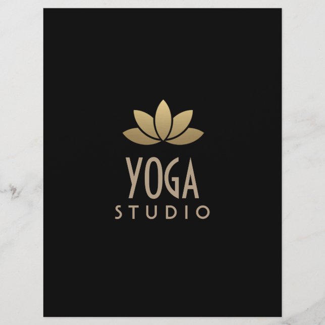 Folheto Dourado da Flor do Lotus (Frente)