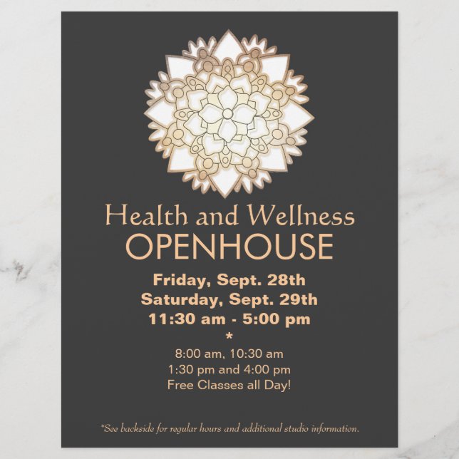 Folheto Dourado Folha Branca de Leão Branco (Frente)