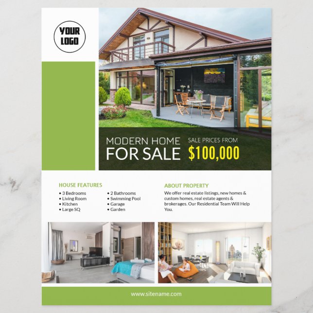 Folheto Editável Personalizado Imobiliário (Frente)