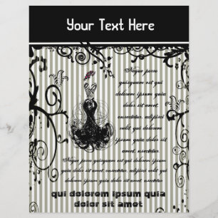 Folheto em branco e preto