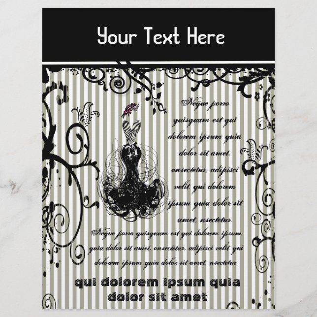 Folheto em branco e preto (Frente)