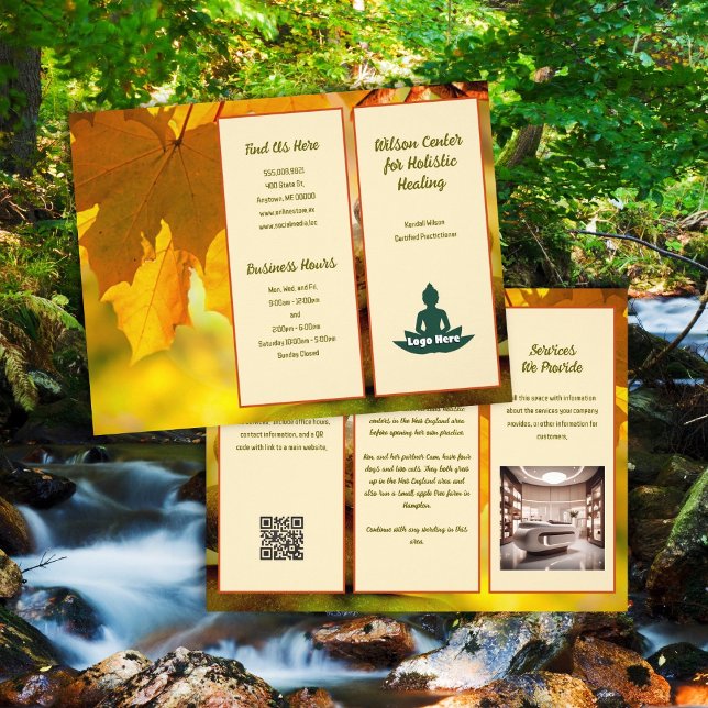Folheto Folhas Douradas da Natureza Holística (Criador carregado)