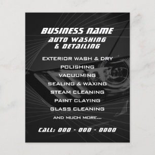 Folheto geométrico moderno para automóveis