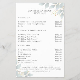 Folheto Informativo Moderno de Cinzas Brancas