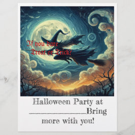 Folheto no Halloween